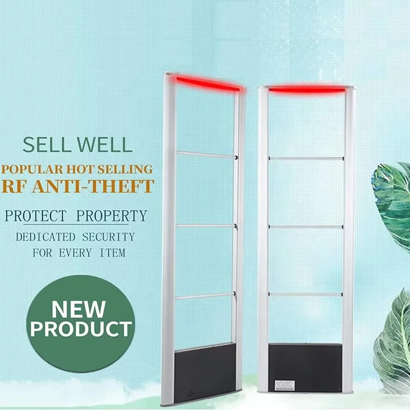 نظام إنذار مضاد للسرقة RF EAS بتردد 8.2 ميجاهرتز - هوائي باب أمان واسع النطاق، بوابة مستشعر مزدوجة أحادية مضادة لسرقة المتاجر