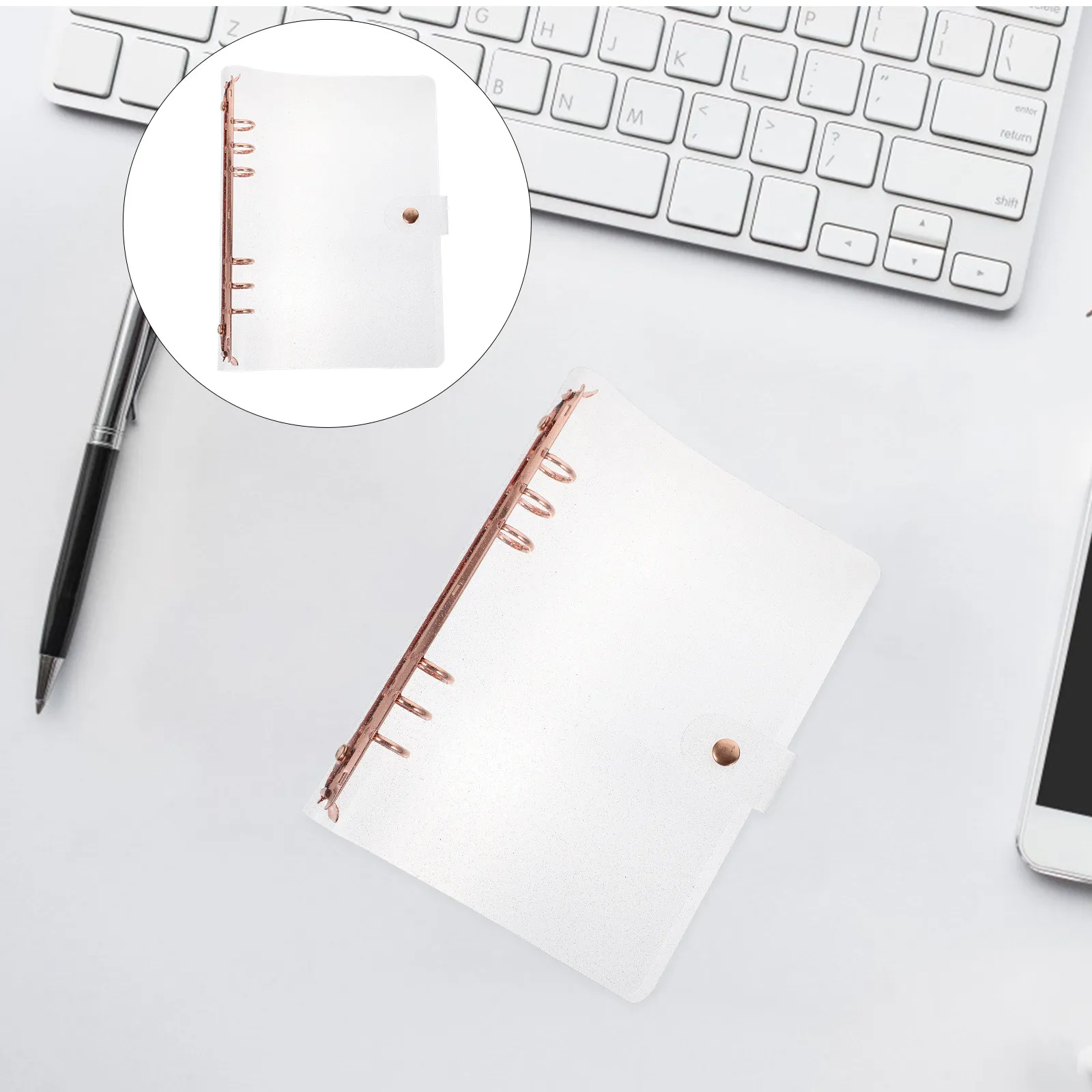 

High-Durability PVC Handbook Cover Notepad Case for Students Teachers Classroom Use Portable Compact Notepad Protector Journal