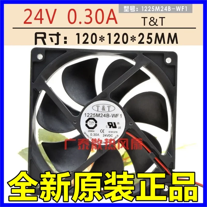 for TT 1225M24B-WF1 Original Genuine 24V 0.30A Three Wire Cooling Fan 120x120x25mm Imported High Quality