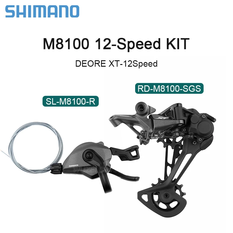 SHIMANO DEORE XT M8100 12v Groupset Shifter Rear Derailleur RD-M8100 SL-M8100 Flywheel 46T 50T 52T Chain 1x12-speed