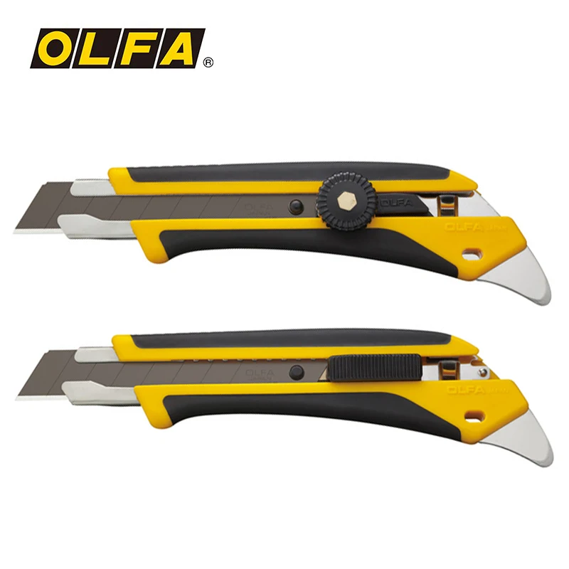 OLFA L-5/L5-AL 18mm Heavy-Duty Cutter ComfortGrip Holder with Blade Utility Knife Multi-purpose Wallpaper Cutting Craft Tools