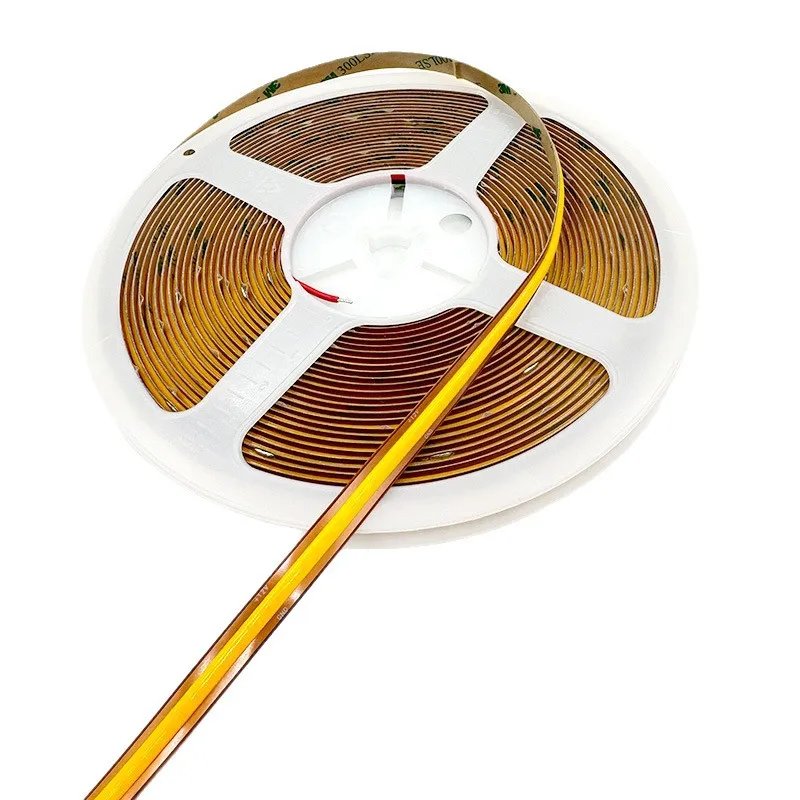 5m 12v 24v Free Cut Copper Soft Flexible COB Tape LED Strip 528 LED/m RA90 Linear Light 3000K 4000K 6000K Ceilling Cabinet  Wall