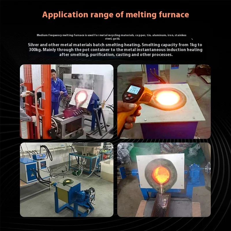 Medium Frequency For Scrap Metal Melting, Copper, Aluminum, High-Frequency induction heater