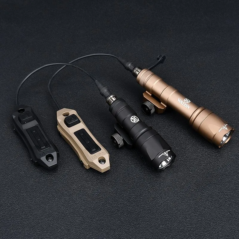 WADSN M300 M600 M600C Tactical Flashlight M300A Mini Scout Light Dual Function Pressure Switch Fit Keymod M-Lok Picatinny Rail