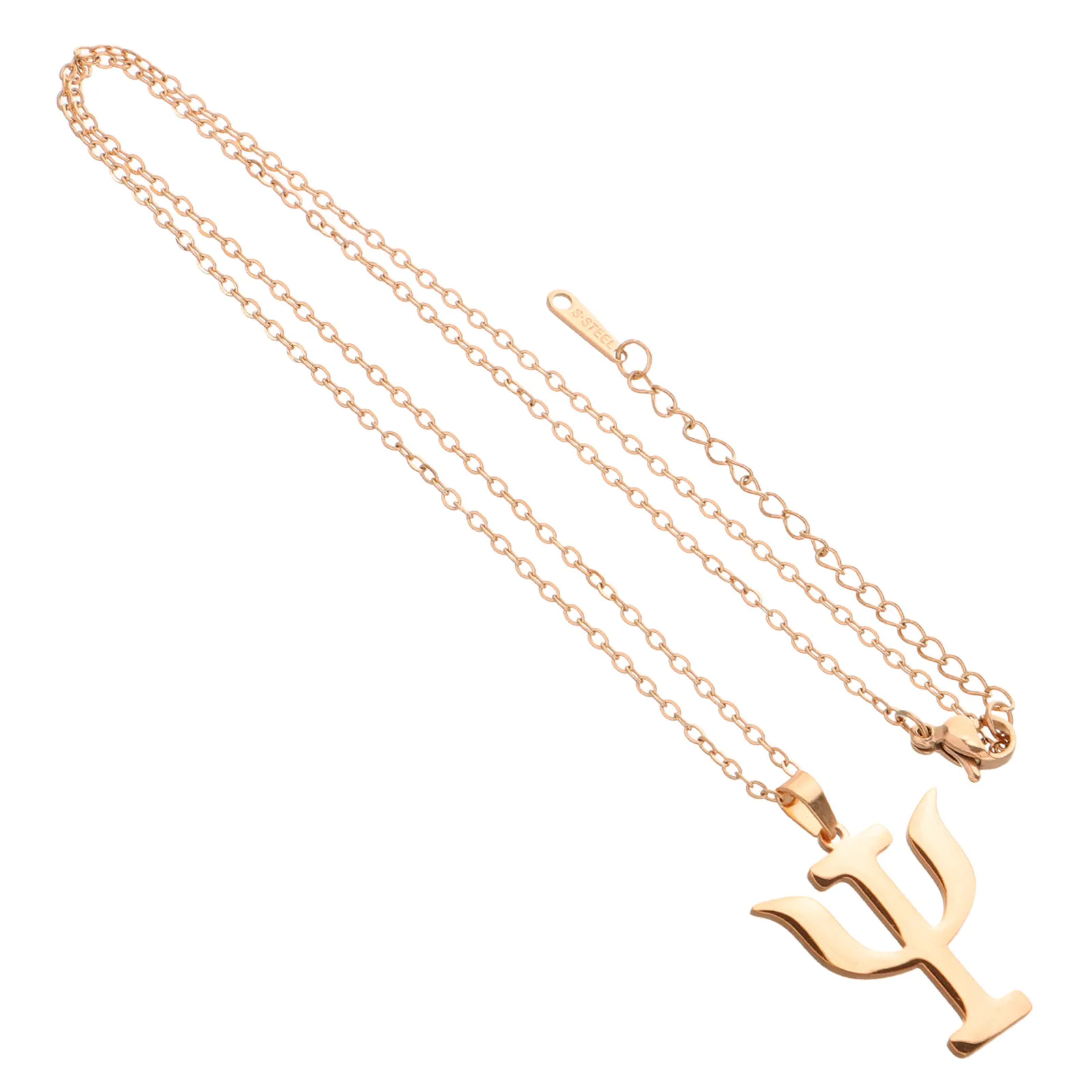 Candlestick Pendant Necklace for Women Titanium Steel Hypoallergenic Delicate Clavicle Chain Minimalist Elegant Stylish Gift