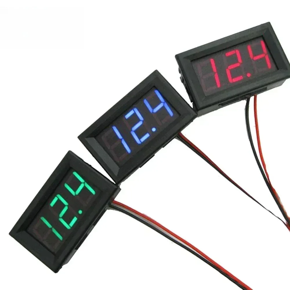 1/2/5pcs 0.56inch Digital Voltmeter Car Boat Motorcycle DC4.5V-30V  LED Display Volt Voltage Meter Mini Tester Panel Ammeter