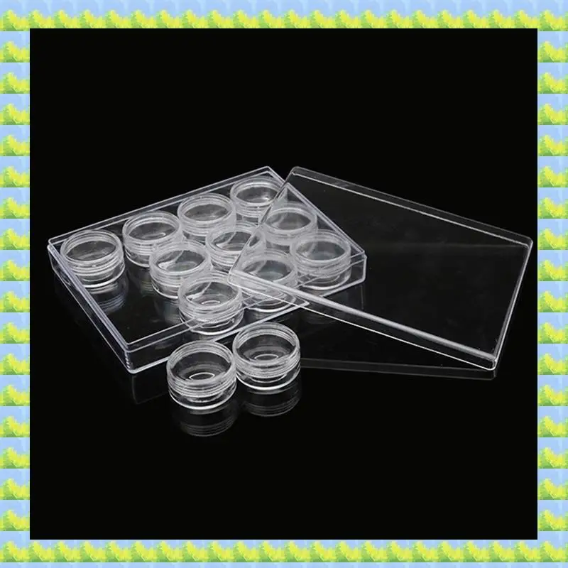 

FZFZ 24Pcs Plastic Cosmetic Jar With 10G Clear Case With Snap Lids, Travel Storage Cosmetic Samples For Holds Lotions, Creams Du
