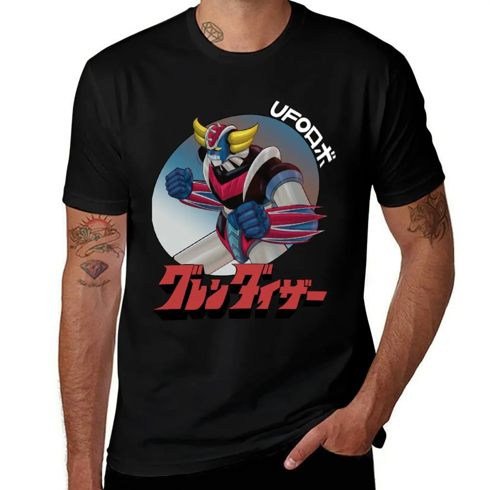 UFO ROBO Grendizer T-Shirt Classic Basic Casual T-Shirt