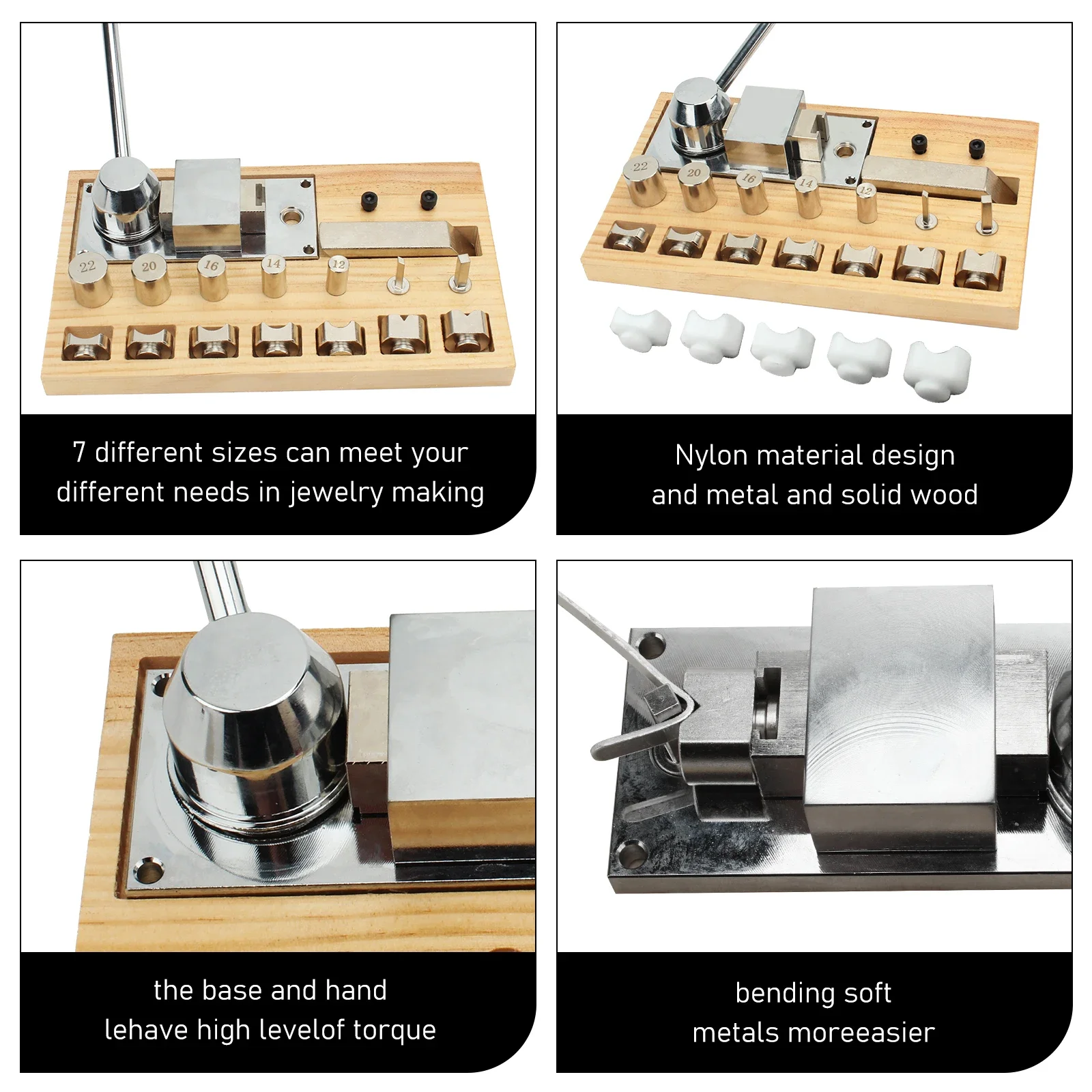 Ring Bender Machine Jewelry Making Machine Tool Professional Jewelers Tool for Forming & Bending Rings Repair