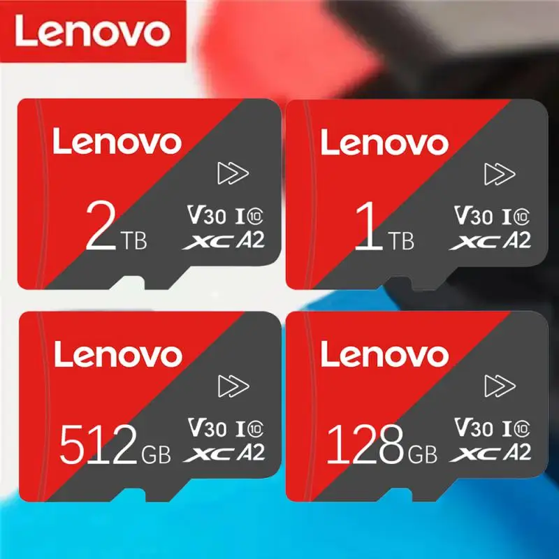 Lenovo Class10 High Speed 2TB Micro-TF-Karte 1TB SD-Karte Hoch leistungs speicher karte 128GB 512GB für Kamera-Smartphone mit Adapter