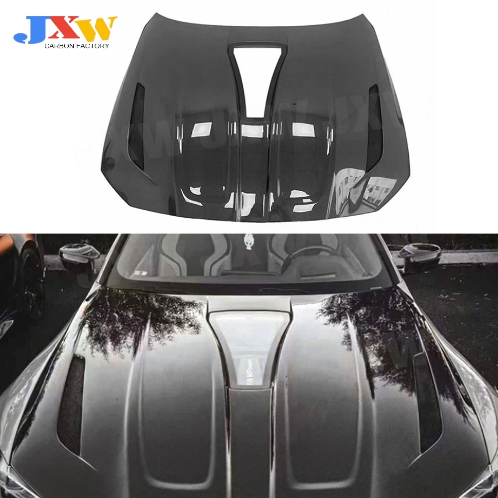 

for BMW G80 M3 G82 G83 M4 21+ CLS style Carbon Fiber Car Front Engine Hood Cover Transparent Bonnet IMP style Car Styling