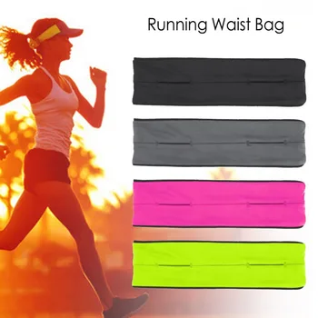 Riñonera para correr con cinturón para hombre y mujer, riñonera Invisible multifunción para correr, bolsa deportiva portátil para viajes al aire libre