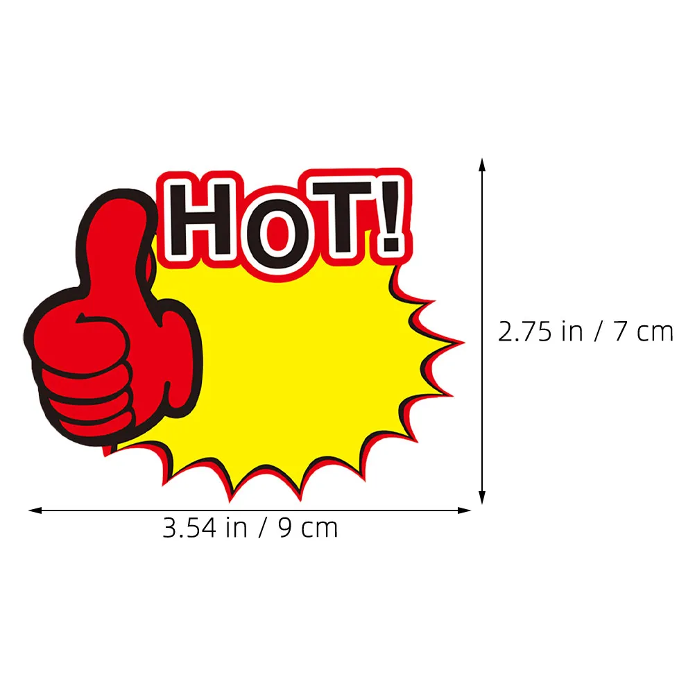 200Pcs Bold Color Price Tags Stickers for Retail Sale Display Supermarket Fruit Stand Adhesive Pricing Labels Clear Text Easy