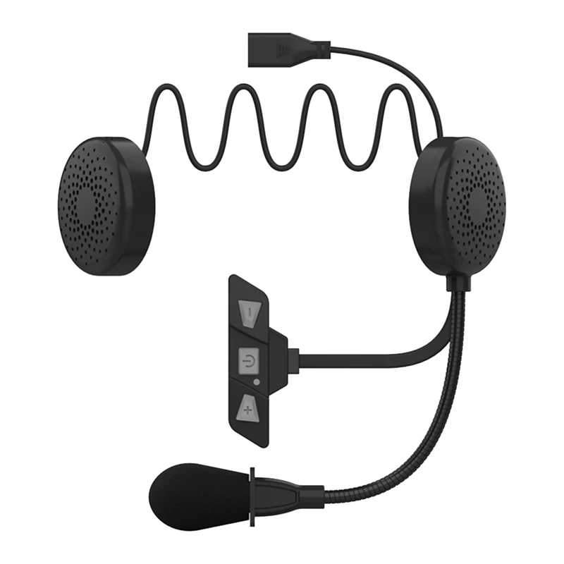 

1 комплект Bluetooth 5,2 мотоциклетный шлем стерео музыкальный плеер наушники с шумоподавлением