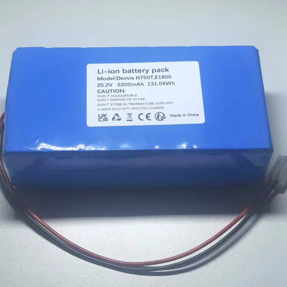 High quality products For DEVVIS lawn mowing robot H750T E1800 5.2Ah Battery