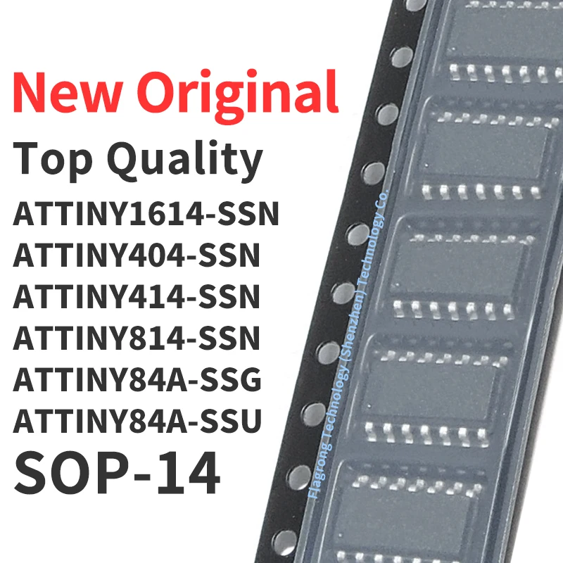 1 Piece ATTINY1614-SSN ATTINY404-SSN ATTINY414-SSN ATTINY814-SSN ATTINY84A-SSG ATTINY84A-SSU SOP-14 Chip IC New Original