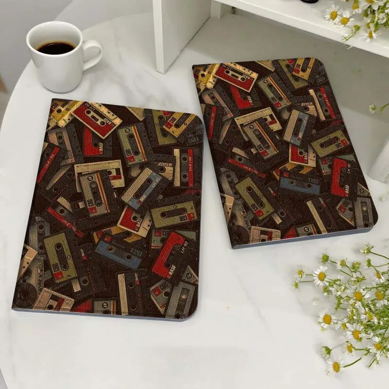 

Vintage Pattern Magnetic Tape Case For Honor MediaPad MatePad 6 7 X8 M5 M6 V6 V7 T5 T10 T10s 10 11 SE C5e X8a Pro Lite Tablet