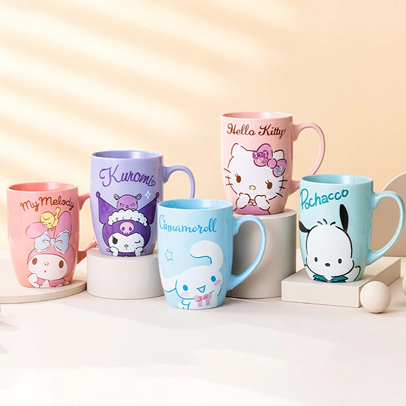 

Sanrio полако куроми, чашка для воды, керамическая кружка в стиле корикоричного дерева, мультяшная новая вместительная 3D Персонализированная кофейная чашка, подарок на день рождения