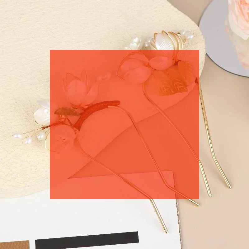 

Заколка для волос в форме буквы U с нефритом и орхидеей для женщин, винтажная, в китайском стиле, с цветочным узором, ручной работы, металлическая, ювелирное украшение, аксессуар для волос