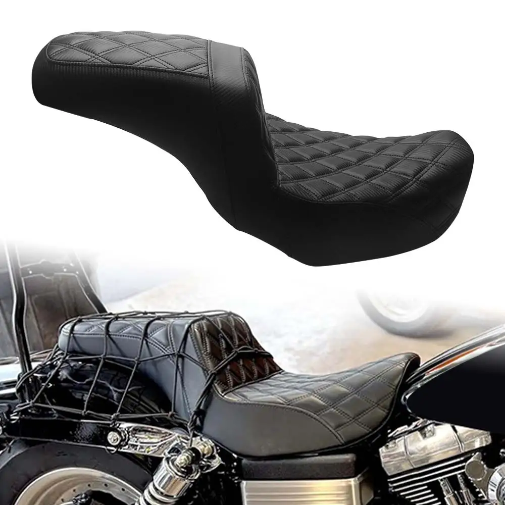 Brand New Rider Passenger Seat For Harley Dyna Fxdf Fxdfse Fxdl/I Fxdls Fxdb/I Fxdc/I Fxd/I Fxdse Fld Fxdwg/I 2006-2017 Black