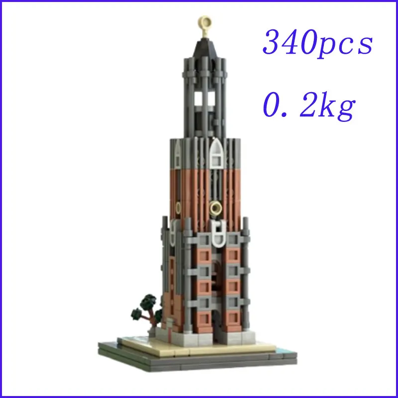 MOC-185023 340 pièces Architecture moderne bricolage petite assemblage de particules bloc de construction jouet modèle cadeau