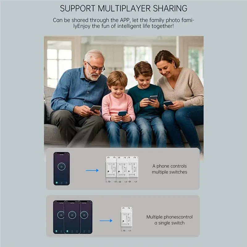 A73E-Tuya Wifi 10A For Smart Light Switch Timer Relay Breaker Module Voice Control Wireless Remote For Smart Home
