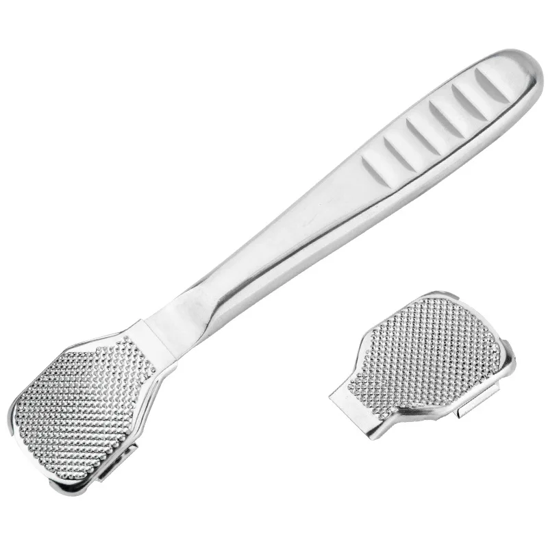 Foot Callus Shaver Heel Hard Skin Remover Hand Feet Pedicure Razor Tool Shavers Stainless Steel Handle 10 Blades Foot Care Tools