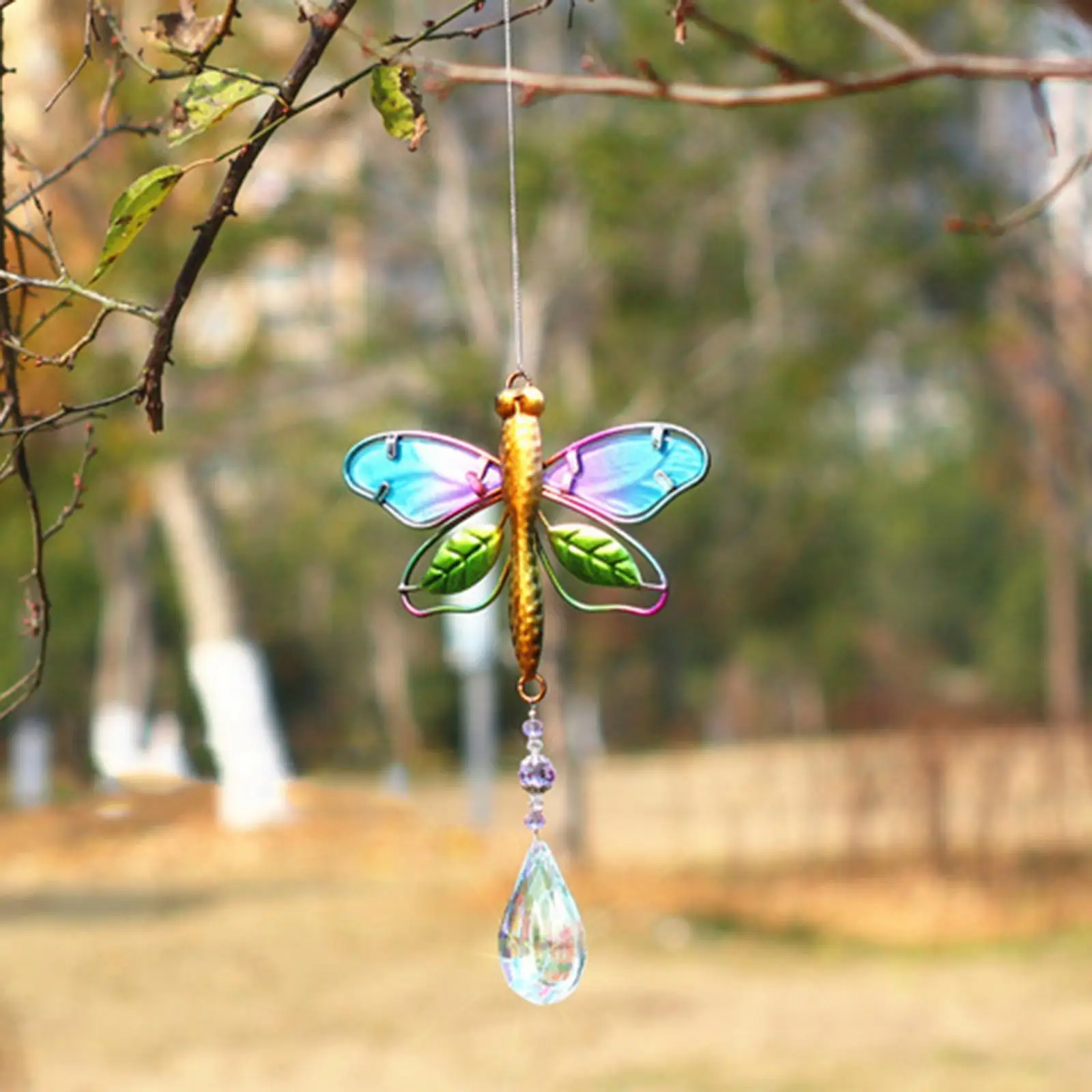 Outdoor Indoor Crystal rainbow making Wind Chime Shining Reflecations
