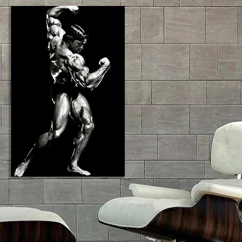 

Gym Exercise Fitness Weight Lifting Body Builder Motivation Poster and Prints Wall Art Canvas Painting for Gym Home Room Decor