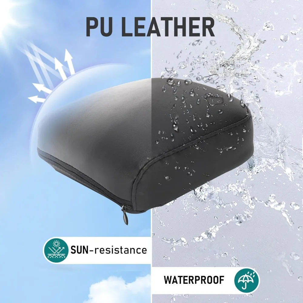 MoKitDora Encosto Destacável Sissy Bar Upright com Almofada para modelos Softail Fat Bob FXFB e FXFBS de 2018-mais tarde, Preto