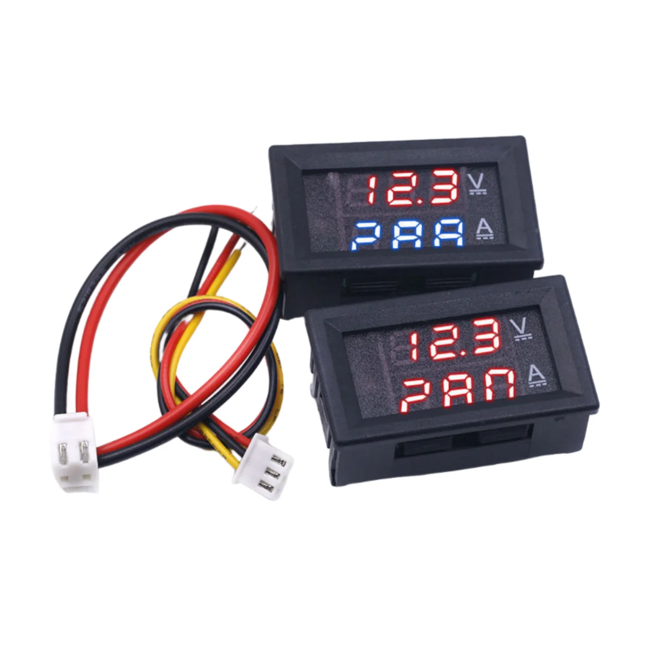 DC0-100V1A 10A 50A 100A LED DC dual display digital ammeter and voltmeter with digital meter head