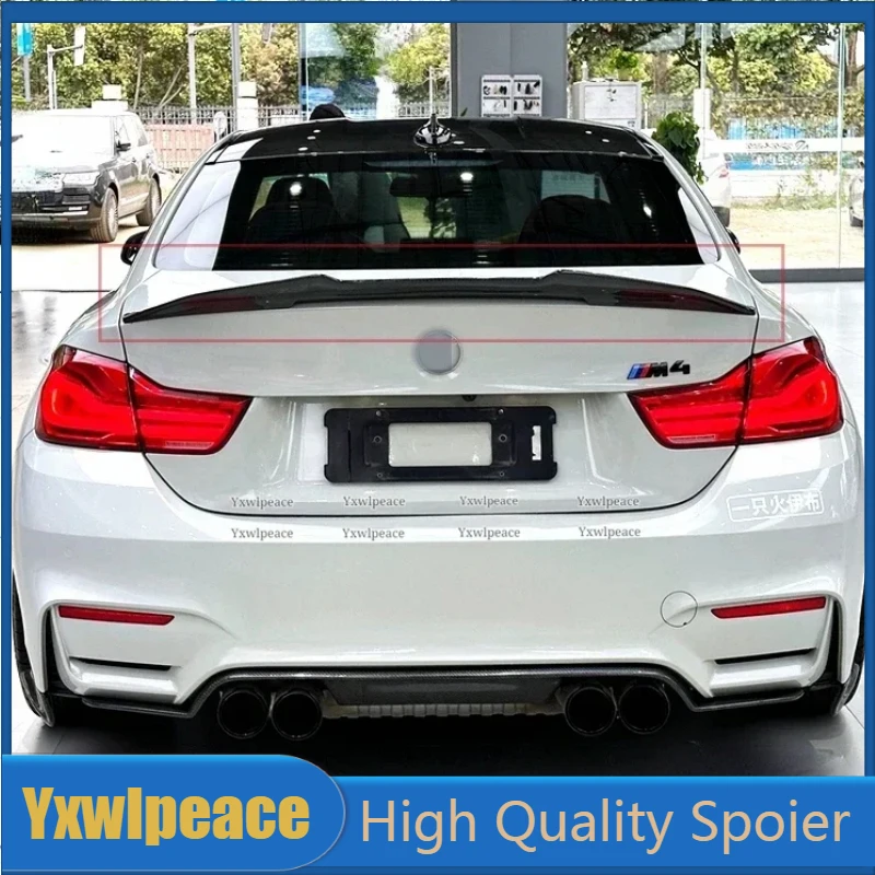 

For BMW 4 Series F32 2013-2019 High Quality ABS Plastic Unpainted Color PSM Style Rear Trunk Lip Spoiler Body Kit Accessories