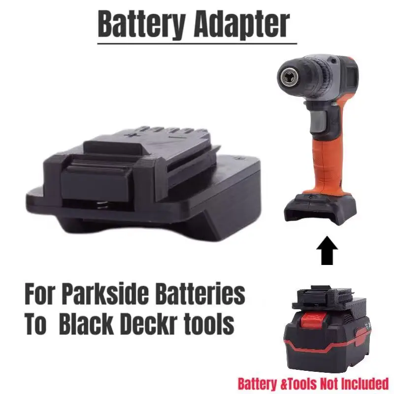 

Converter Adapter For Parkside X 20V TEAM Battery - to Black Deckr 20v Cordless Tool Adapter (Battery and Tools Not Included)