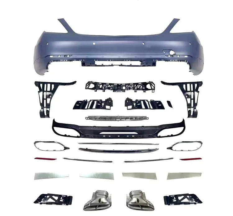 Car Accessories W221 Upgrade To W223 Body Kits for Mercedes Benz S Class W222 Facelift To 2021 Maybach Model Look