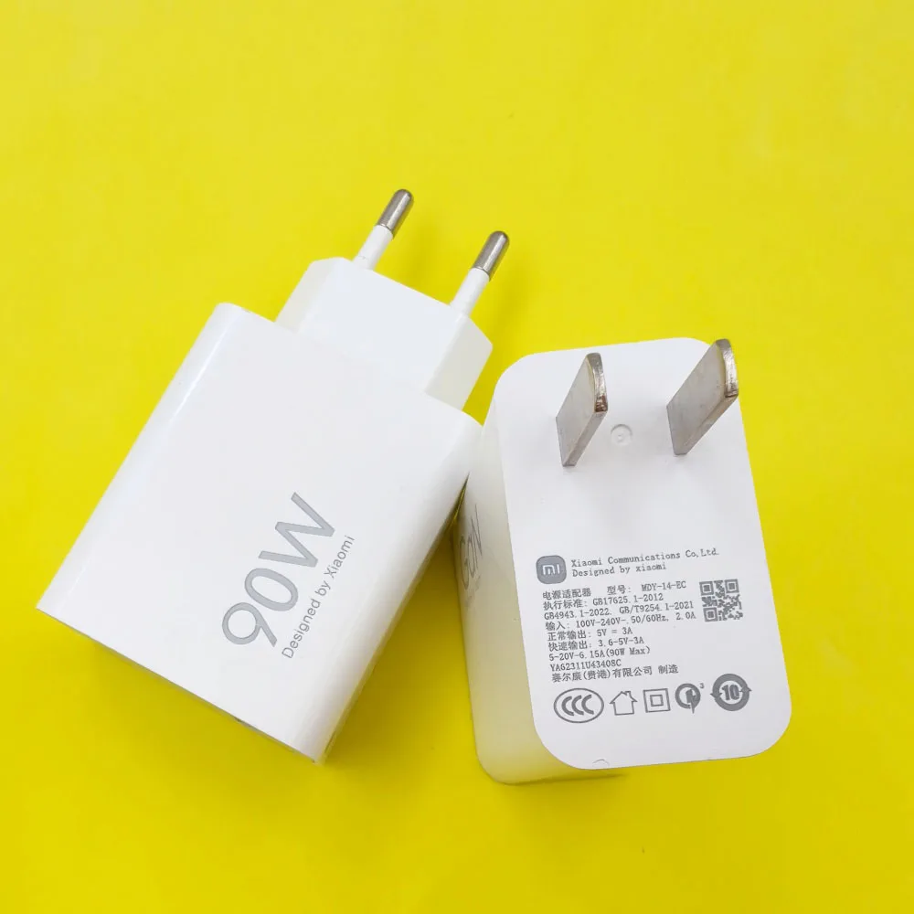 Xiaomi Mi 15 15S Ultra POCO F7 X7 Pro Redmi K80 شاحن 90 واط USB شحن توربو سريع الاتحاد الأوروبي/الولايات المتحدة محول الجدار 1/1.5/2 متر 6A نوع C كابل