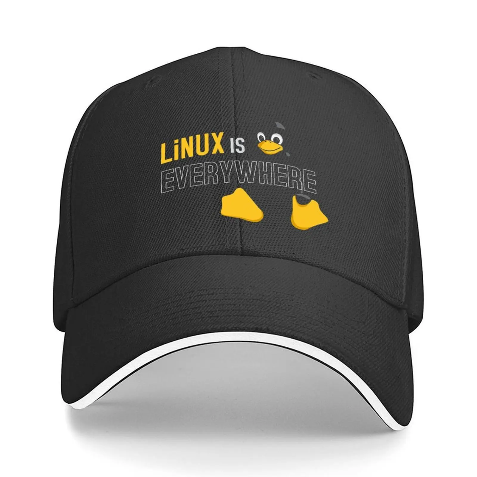 Linux is Everywhere Baseball Cap fun hats Hat Man Luxury Anime Hat hats for men Women's Hats Men's