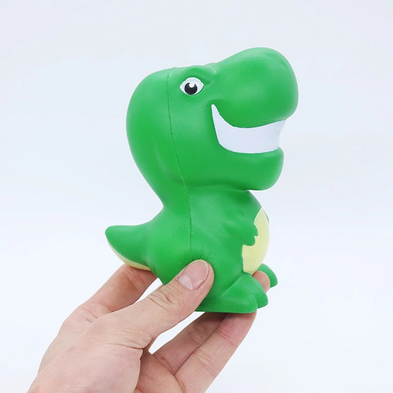 

1Pcs Funny Cute Cartoon Green Dinosaur Slow Rising Squeeze Toys Fun Simulation Stress Relief Vent Toy For Kids Adult Small Gift