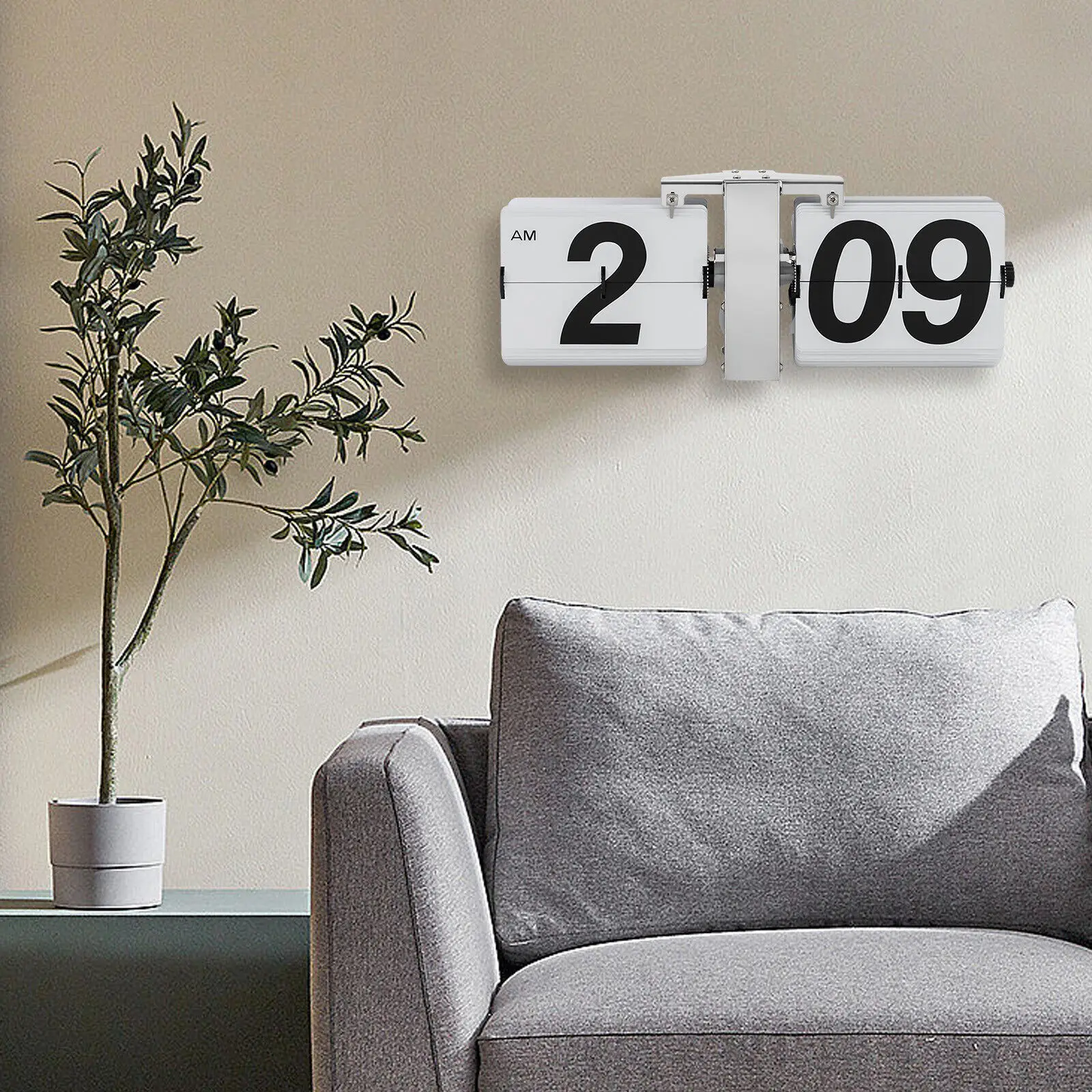 

Retro Wall Mount/Tabletop Flip Clock Battery Powered Digital Display Clock