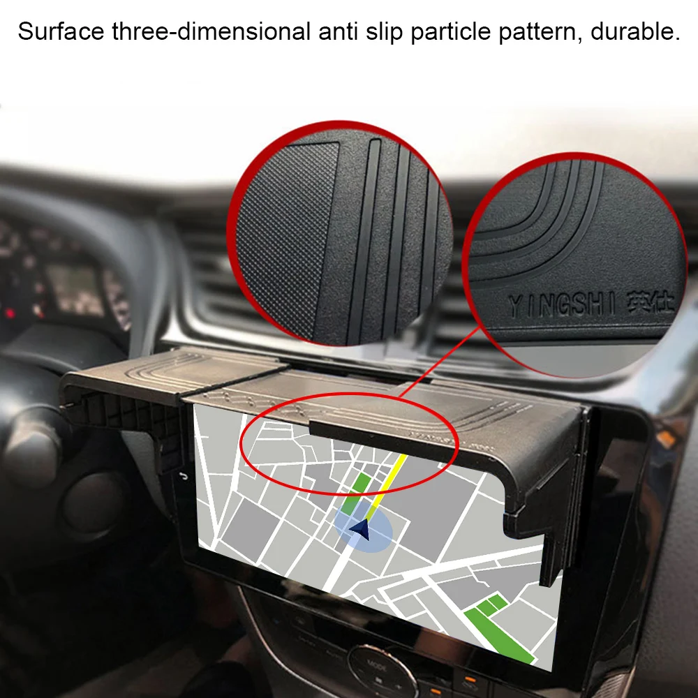 العالمي لسيارة RV شاحنة مقطورة 7-12 بوصة الملحقات الداخلية لتحديد المواقع والملاحة الشمس الظل شاشة عرض قناع المضادة للوهج درع