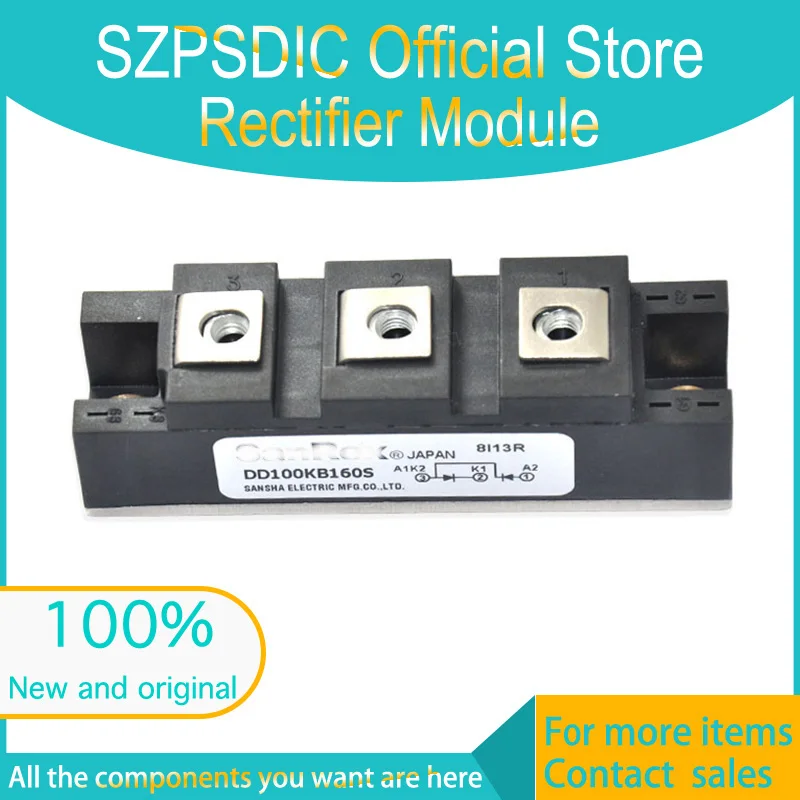 DD30KB120 DD100KB160 DD100KB160S DD100KB120S DD160KB160 DD30KB160 DD60KB160S DD60KB120 DD60KB160 100% Original Rectifier Module