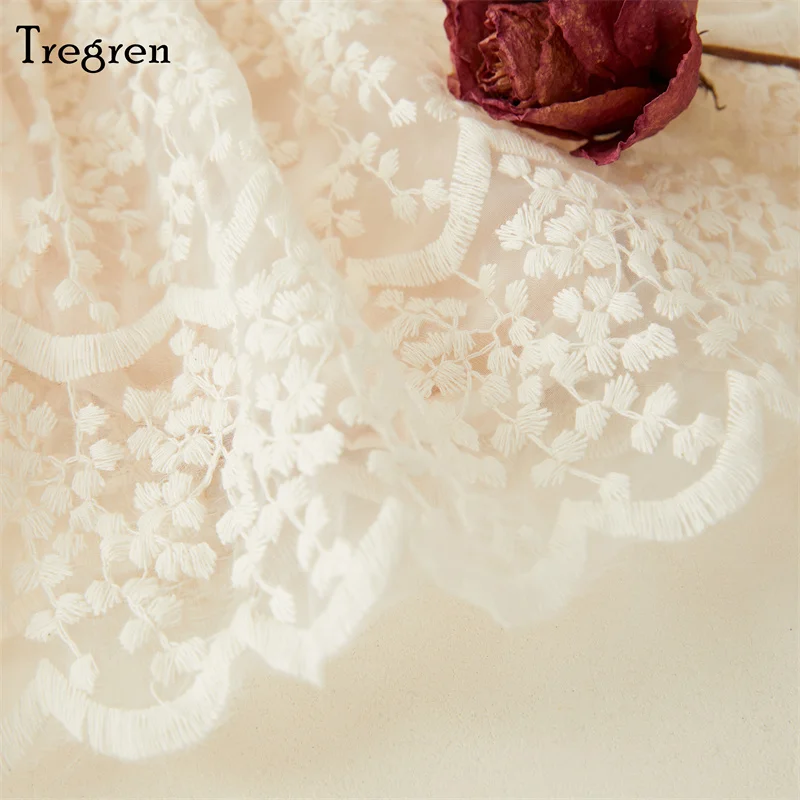 Tregren Cute Infant Baby Girl Romper Dress Spring Fall Long Sleeve Round Neck Patchwork Lace Party Princess Dress For 0-18M