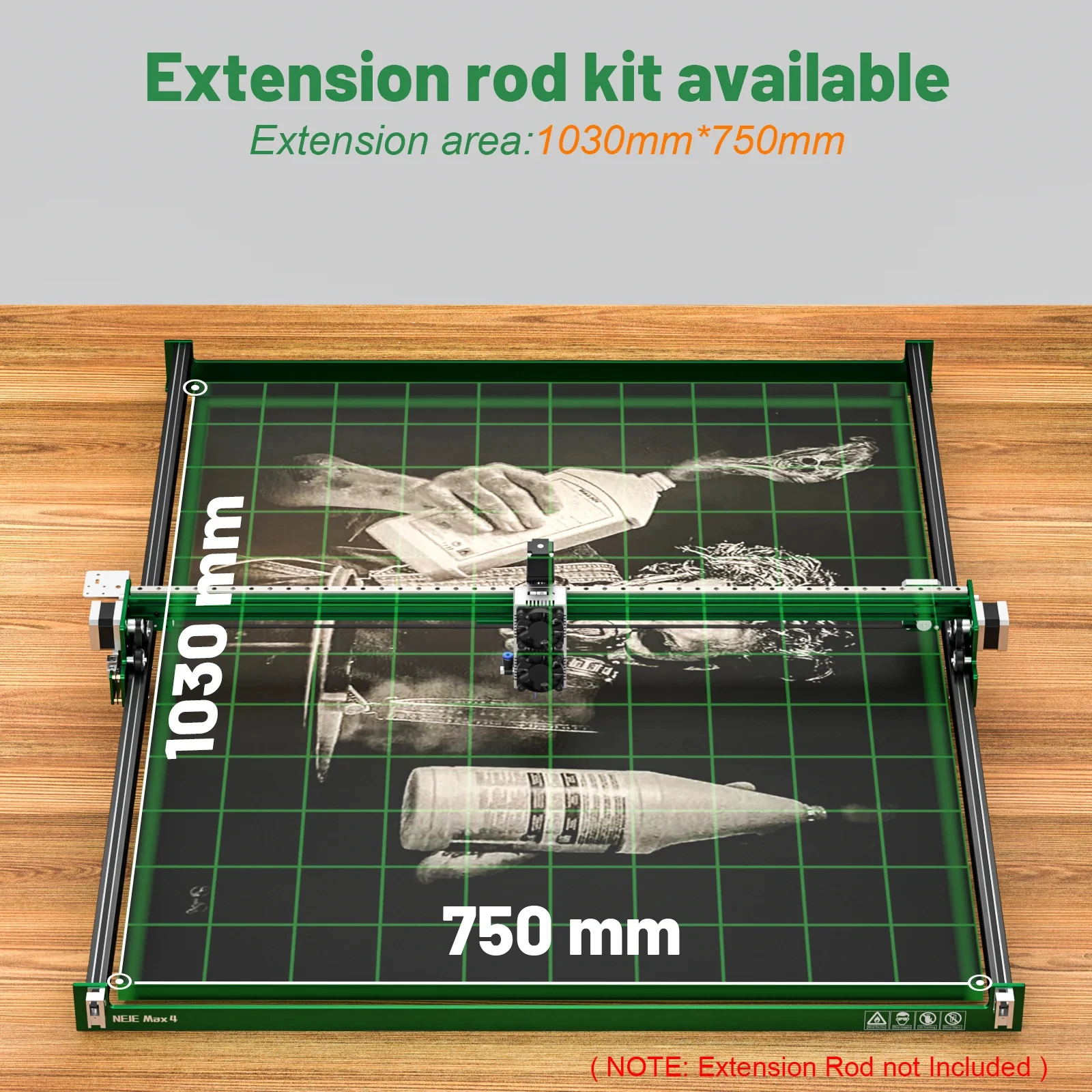 NEJE Max 4 E80 آلة الحفر باللي - مراجعة Industrial Laser Engraver For Wood وسعره