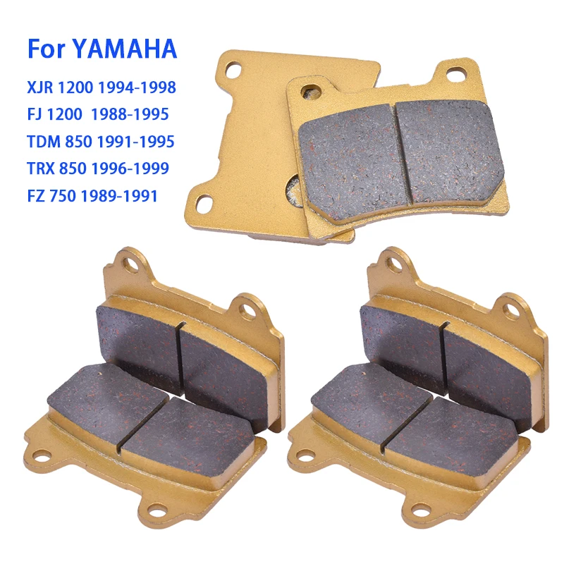 Motorcycle Front Rear Brake Pads for For YAMAHA XJR1200 1994-1998 FJ1200 3CV FZR750 FZ750 TDM850 TRX850 XJR FJ 1200 TDM TRX 850