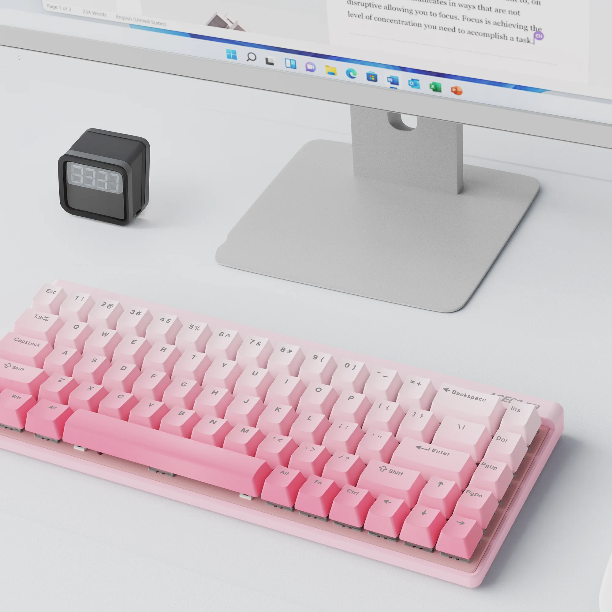 Mchose Ace68 エアゲーミングキーボード ホール効果 0.001mm ラピッド