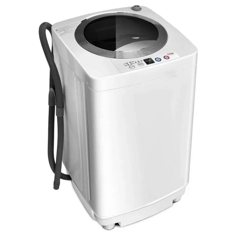 Giantex Portable Washing Machine, Full Automatic Washer and Dryer Combo, with Built-in Pump Drain 8 LBS Capacity