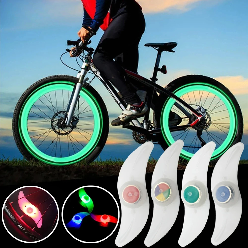 

Bike Wheel Spoke Light Tire Lights 3 Modes LED Waterproof Bike Safety Warning Easy To Install Bicycle Accessories