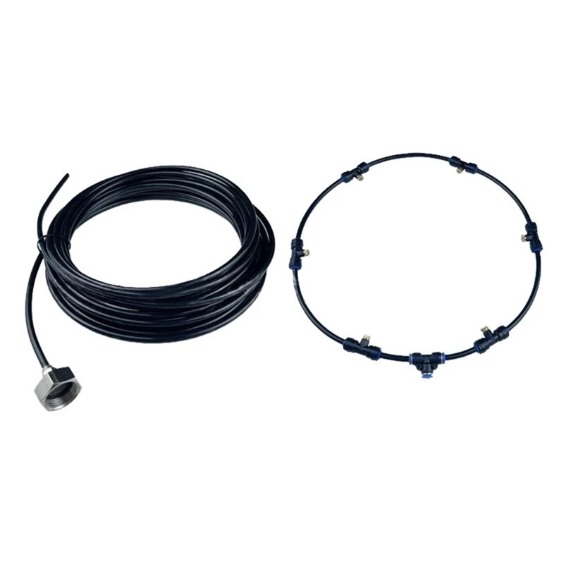 Exquisite-For Outdoor Fan Misting Kit 6-Head Metal Connectors, 10 Meter Length For Outdoor Use In Patio Garden Backyard