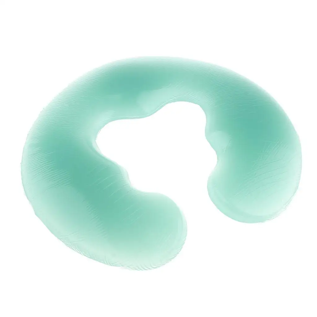 

Salon Silicone SPA Massage Pillow Face Relax Cushion Reusable 28x25cm Green