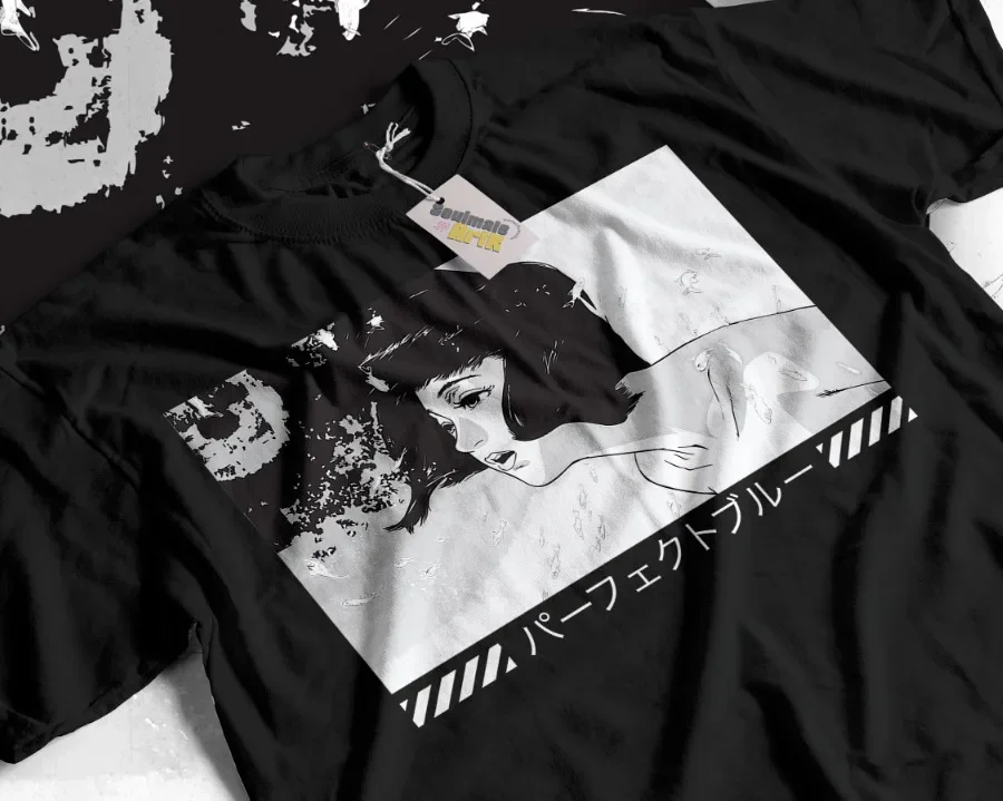 Идеальная синяя футболка Mima Kirigoe, женский свитер, мягкая футболка унисекс с аниме ужасами