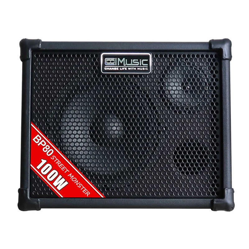 Speakers Audio System Sound Professional Music 100W Battery Power Busking Amplifier Bluetooth Speakers Bass High Quality Loud
